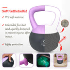 Primasole Soft Kettlebell Shook Resistance base. Anti Slip hand Kettlebell weights for Home workout anti-impact Kettlebells dumb