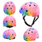 JEEFREE Adjustable Color Gradient Toddler Kids Bike Helmet for 3-5-8-14+Ages Girls Boys.Skateboard Bicycle Toddler Helmet 2-4 Ye