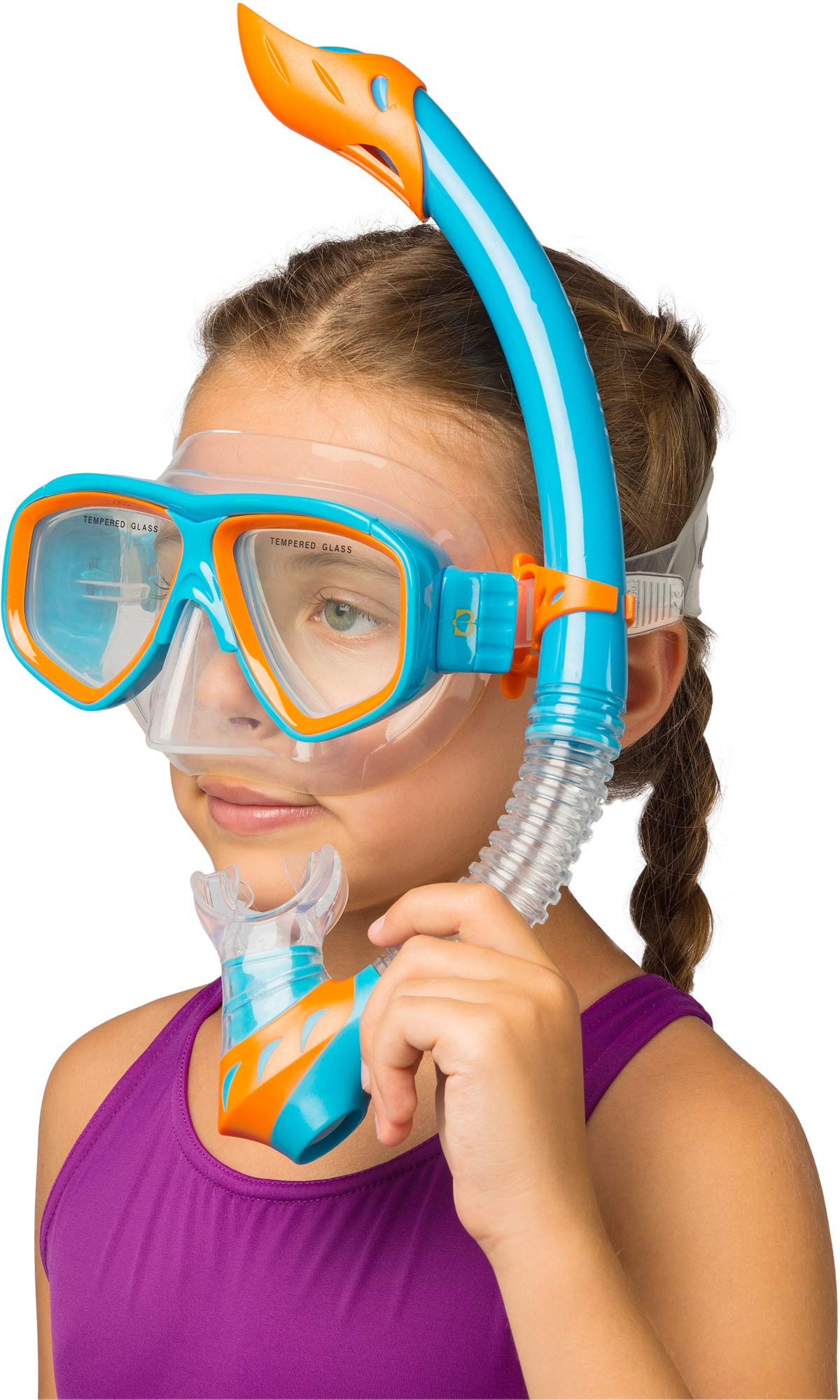 Cressi Rocks Kids Set, Blueorange, Lxl