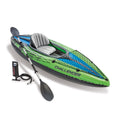 INTEX 68305EP Challenger K1 Inflatable Kayak Set: Includes Deluxe 86in Kayak Paddles and HighOutput Pump  Adjustable Seat with