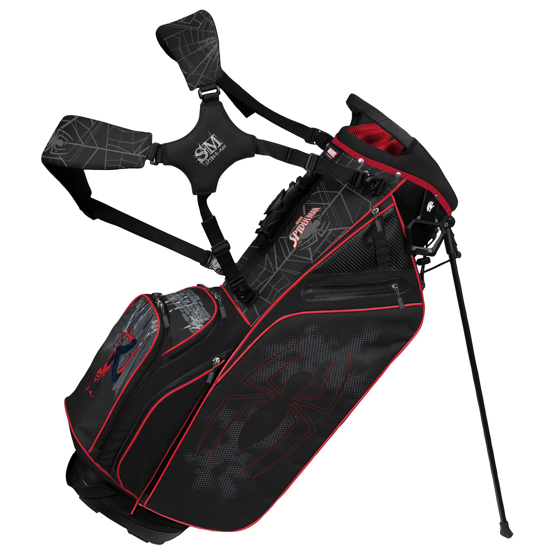 Team Effort Caddie Carry Hybrid Bag Marvel Spiderman, Atlanta Braves