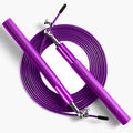 Purple Speed Jump Rope For Fitness - Adjustable Skipping Rope- Tangle-Free-360