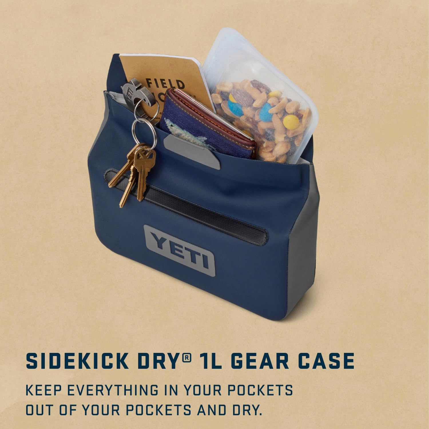 YETI Sidekick Dry 1L Gear Case, Rescue Red