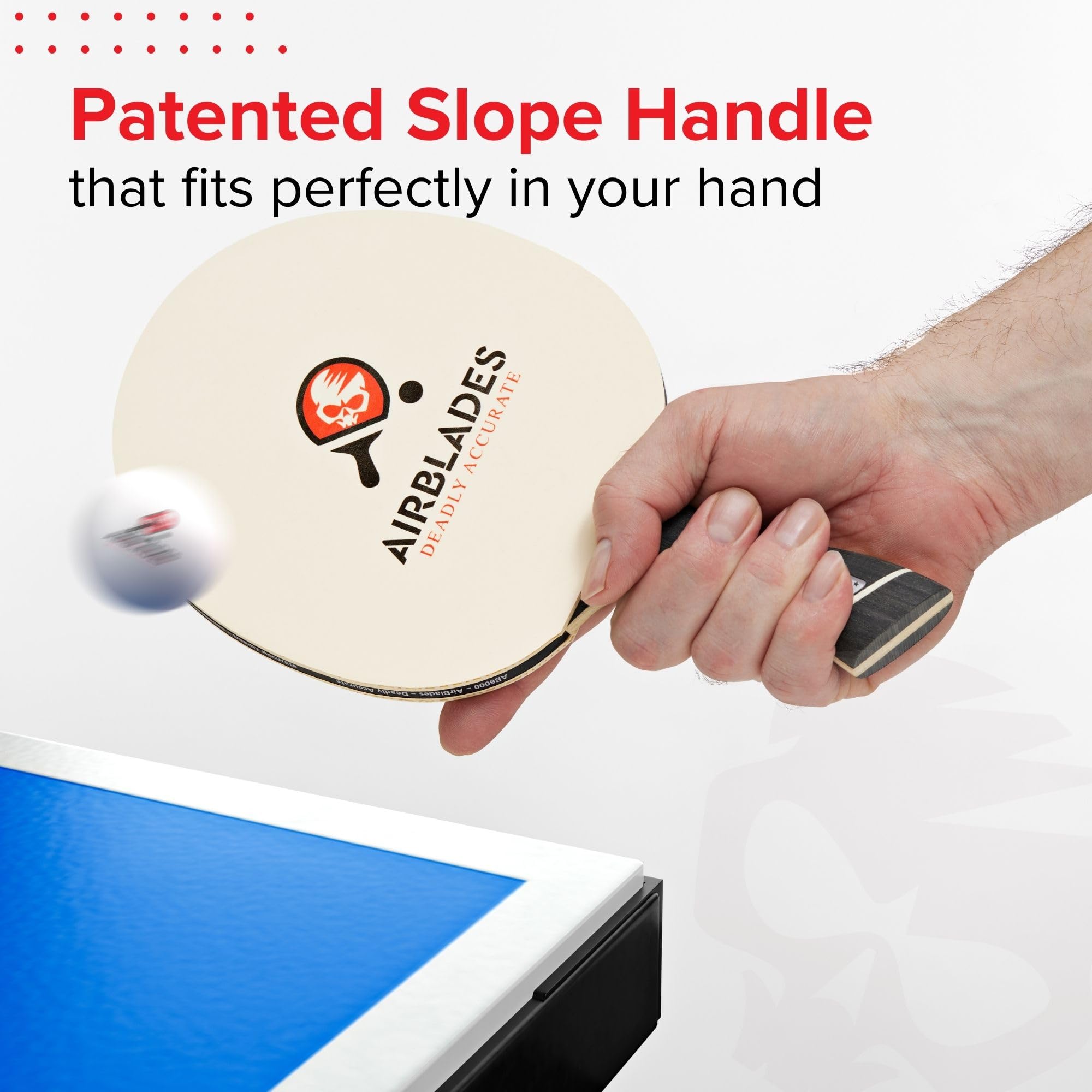 Professional Ping Pong Paddle With Hard Carry Case  Pro Table Tennis Racket  Table Tennis Paddle With Ergonomic Handle  5 Blades