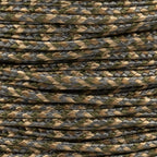 Paracord Planet Micro Paracord - Thin Braided Cord For Crafting, Fishing, And Diy Projects In 125 Ft Spools - Woodland Camo