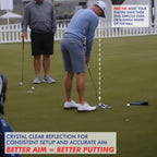 Eyeline Golf Groove Putting Mirror -Training Aid Align Eyes, Body, Putter Face. Indoor/Outdoor. 8 Putting Drills - Alignment Sta