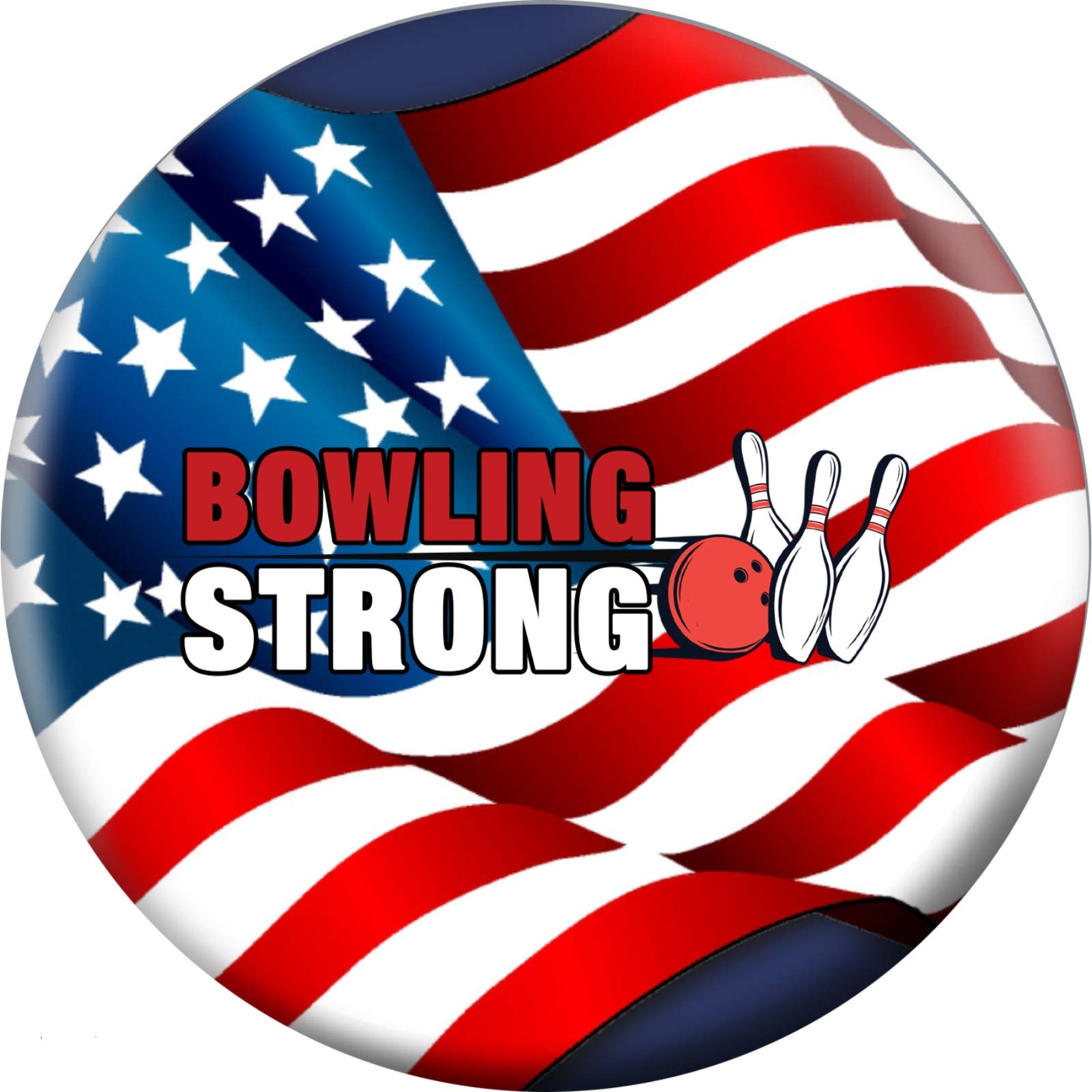 On The Ball Bowling Bowling Strong Usa Flag Bowling Ball 12Lbs