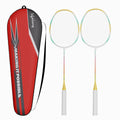 Lifelong Badminton Rackets Set Of 2 | 87G Carbon Shaft Lightweight Badminton Racket | Badminton Racquet Racket Set With Badminto
