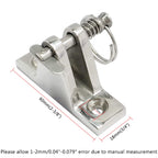 Heavy Duty 316Ss 2 Pack Bimini Top 90 Degree Deck Hinge With Removable Pin
