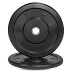 Cap Barbell Better Olympic Bumper Plate Set, Black, 15 Lb Pair