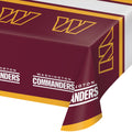 Trendware Washington Commanders Plastic Tablecloth, 3 ct