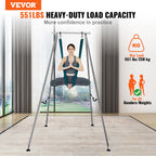 Vevor Yoga Swing Stand & Hammock, 9.67 Ft Tall, Professional Aerial Yoga Setup With 6.6 Yards Swing, Supports Up To 551.15 Lbs,
