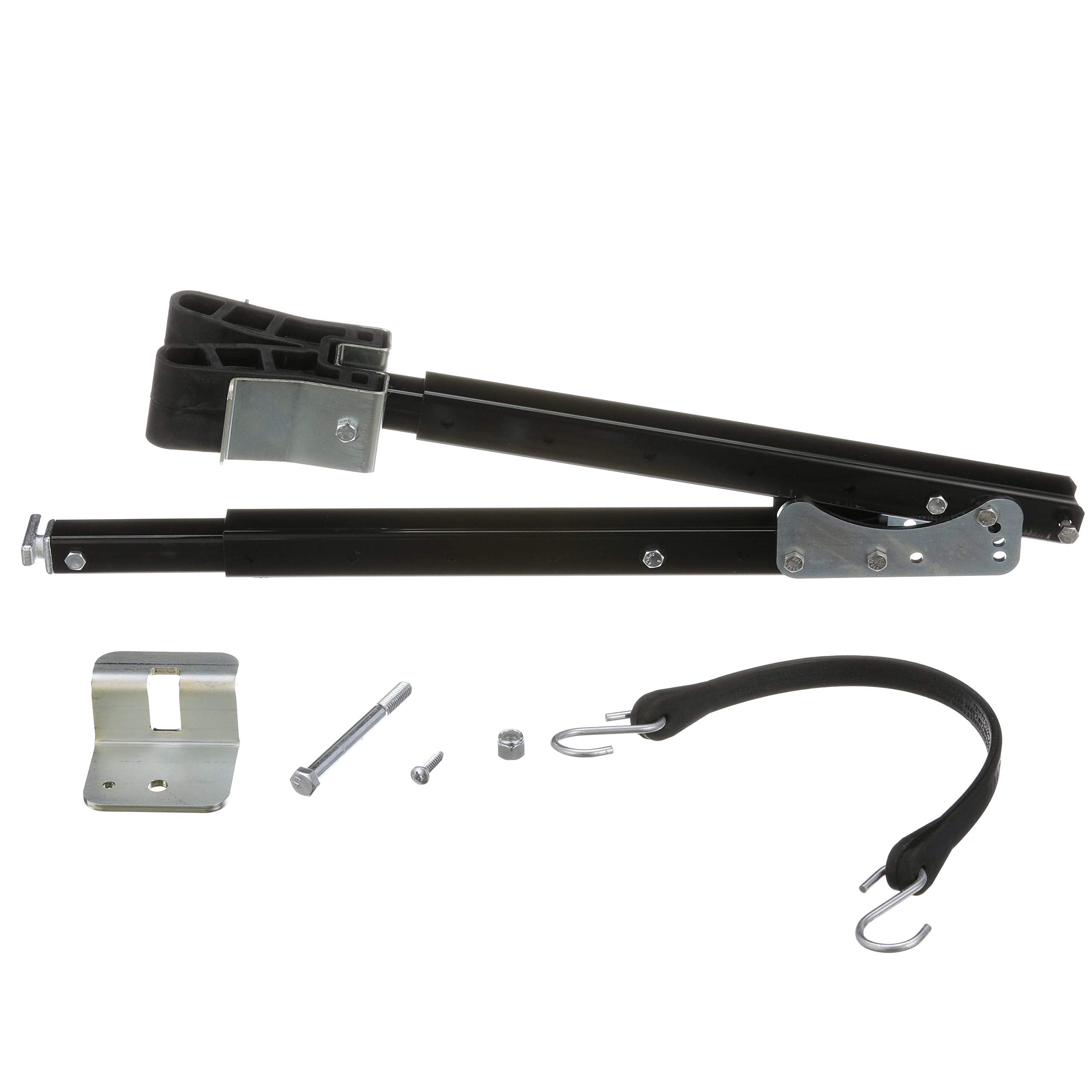 Attwood 460-Adj Adjustable Transom Saver, 36 To 60 Inches, Steel Construction, Rubber Pads, Corrosion-Resistant Black Finish