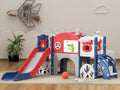 XJD 13 in 1 Toddler Slide Set, Kids Slide for Toddlers Age 1+, New Upgrade with Golf Set, Basketball Hoop, Drawing Board for Ind