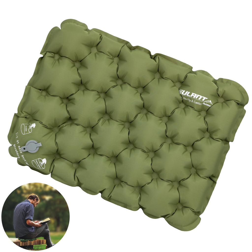 Eulant Lightweight Inflatable Seat Cushion Waterproof Air Cushion,Portable Travel Cushions Suitable For Camping Hiking Climbing