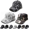 Niskanet Cotton Unisex Printed Baseball Caps For Men And Women |Pack Of 3| Script, Text, Camouflage Designs |Adjustable Size |Ca