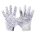 Cutters Football Gloves - Game Day Football Receiver Gloves with High Tack Silicone Grip, Superior Support and Protection - Whit