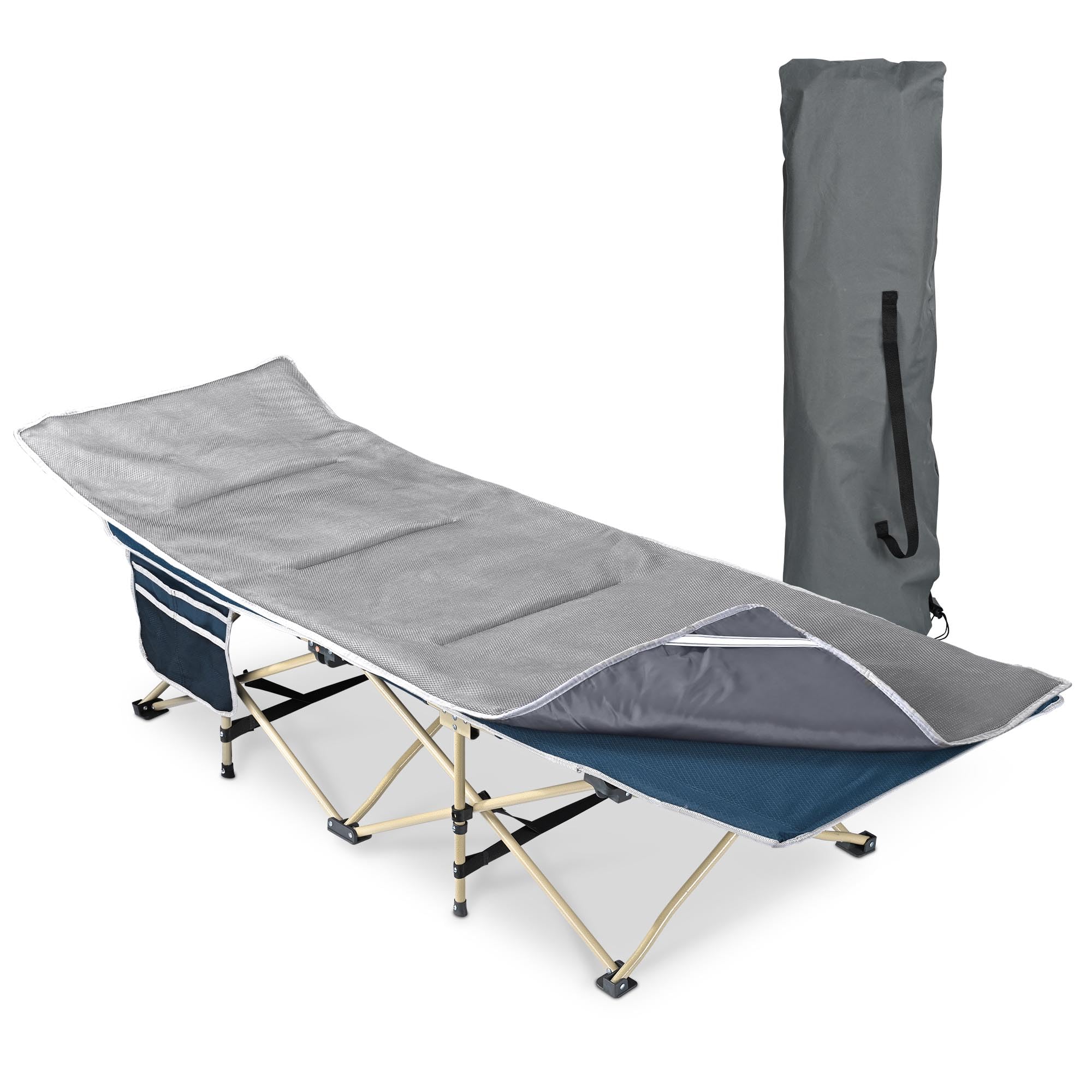 Yescom Potable Collapsible Camping Cot Bed Carry Bag For Travel Home Office Nap Outdoor