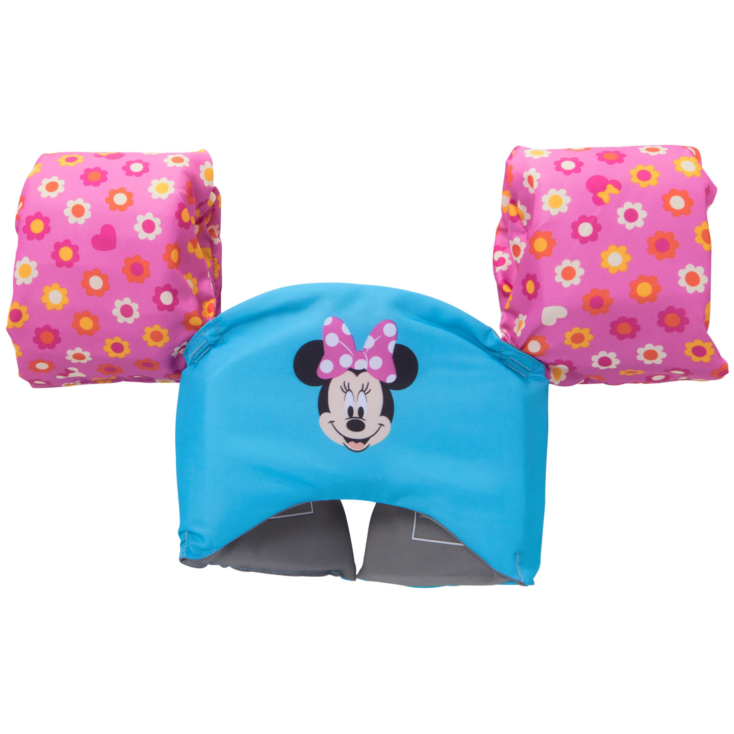 SwimWays Disney Minnie Swim Trainer, US Coast Guard Approved Life Vest Kids Swim Vest, Arm Floaties & Life Jackets for Kids 33-5