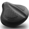 Comfortable Bike Seat Memory Foam Waterproof Bicycle Saddle for Men Women-Dual Shock Absorbing-Best Stock Bicycle Seat Replaceme