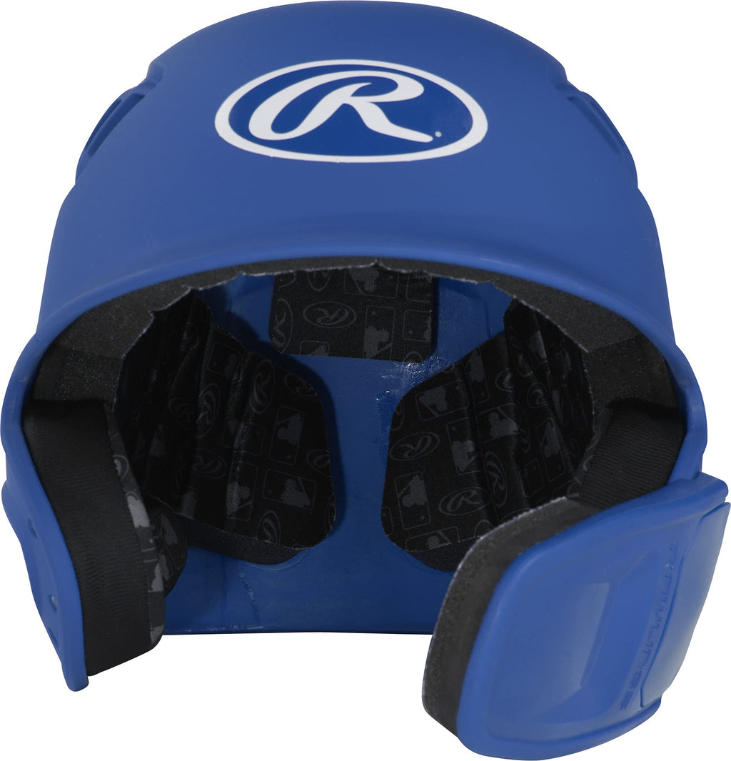 Rawlings | R16 Reversible Ext | Matte Batting Helmet | Reversible Face Guard | Senior | Matte Royal