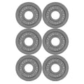 CAP Barbell Olympic 2-Inch Weight Plate, Gray, 2.5 LBS - 6 Plate Set