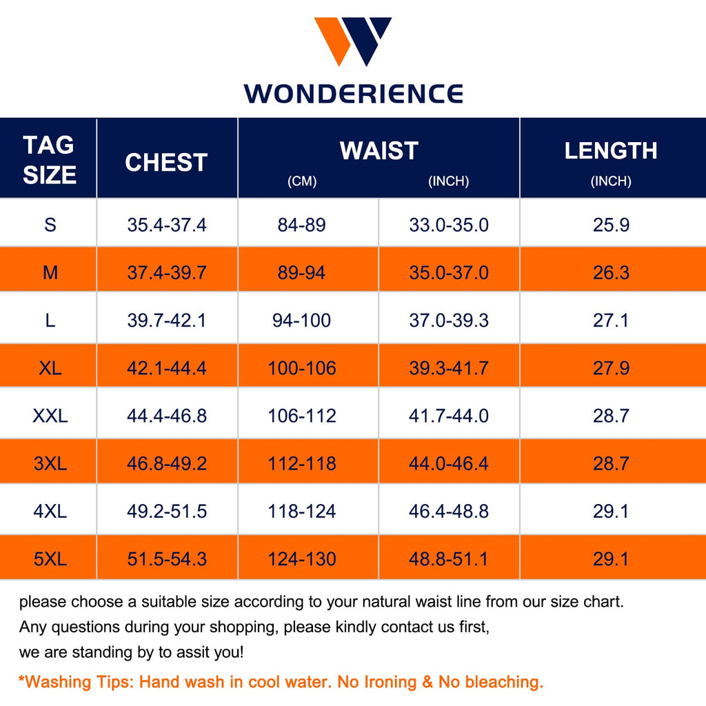 Wonderience Neoprene Sauna Suit For Men Waist Trainer Vest Zipper Body Shaper With Adjustable Belt Tank Top (Black, Medium)