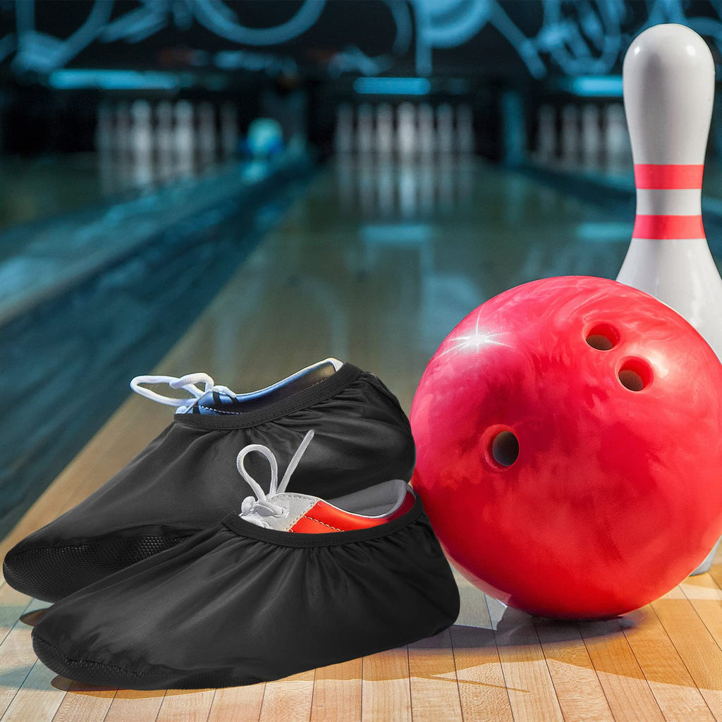 2 Pieces Bowling Shoe Covers Sports Bowling Equipment Men Shoe Covers Women Shoe Protector Covers Polyester Shoe Accessories For