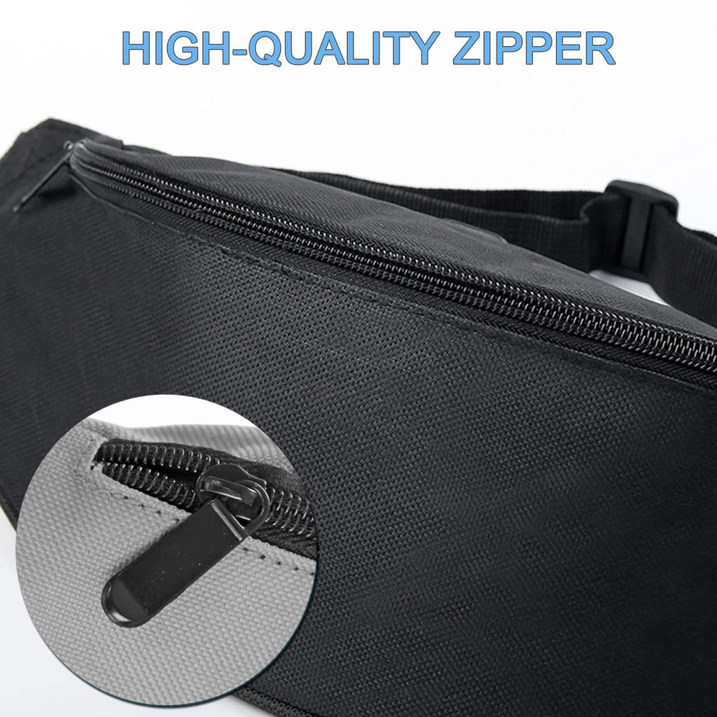 Daitet White Fanny Pack 80S 90S For Men&Women, Crossbody Waist Bag With Adjustable Belt, Large Capacity Bum Bag For Traveling Hi
