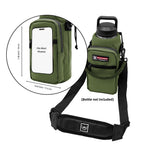 Nature Pioneor Water Bottle Carrier With Adjustable Strap - Insulated Sleeve Pouch Water Bottle Holder Bag With Paracord Handle
