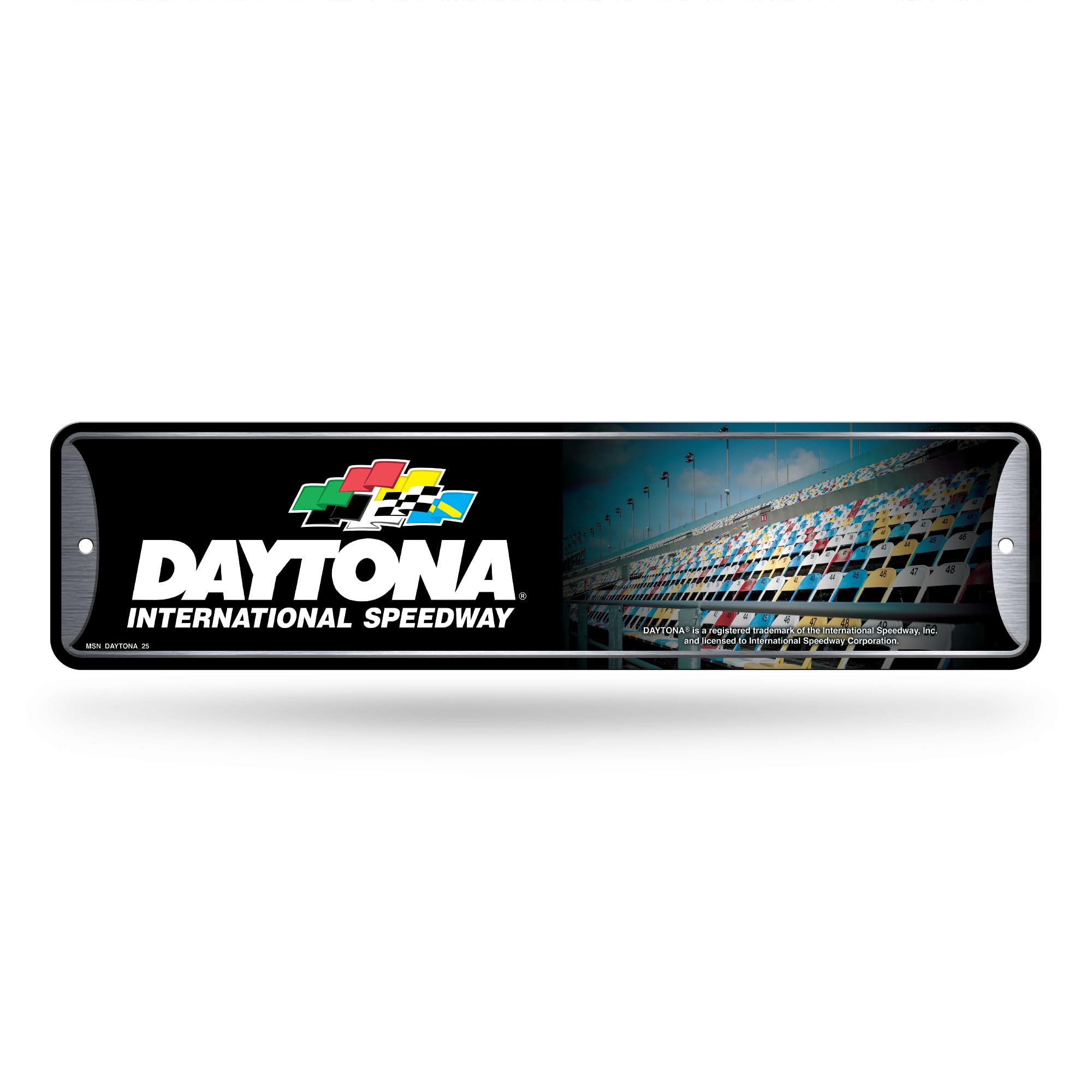 Rico Industries NASCAR Racing Daytona International Speedway Metal Street Sign 4 x 15 Home D  cor - Bedroom - Office - Man Cave