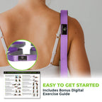 Gradient Fitness Stretching Strap For Physical Therapy, 12 Multi-Loop Stretch Strap 1'' W X 8' L, Neoprene Handles, Physical The