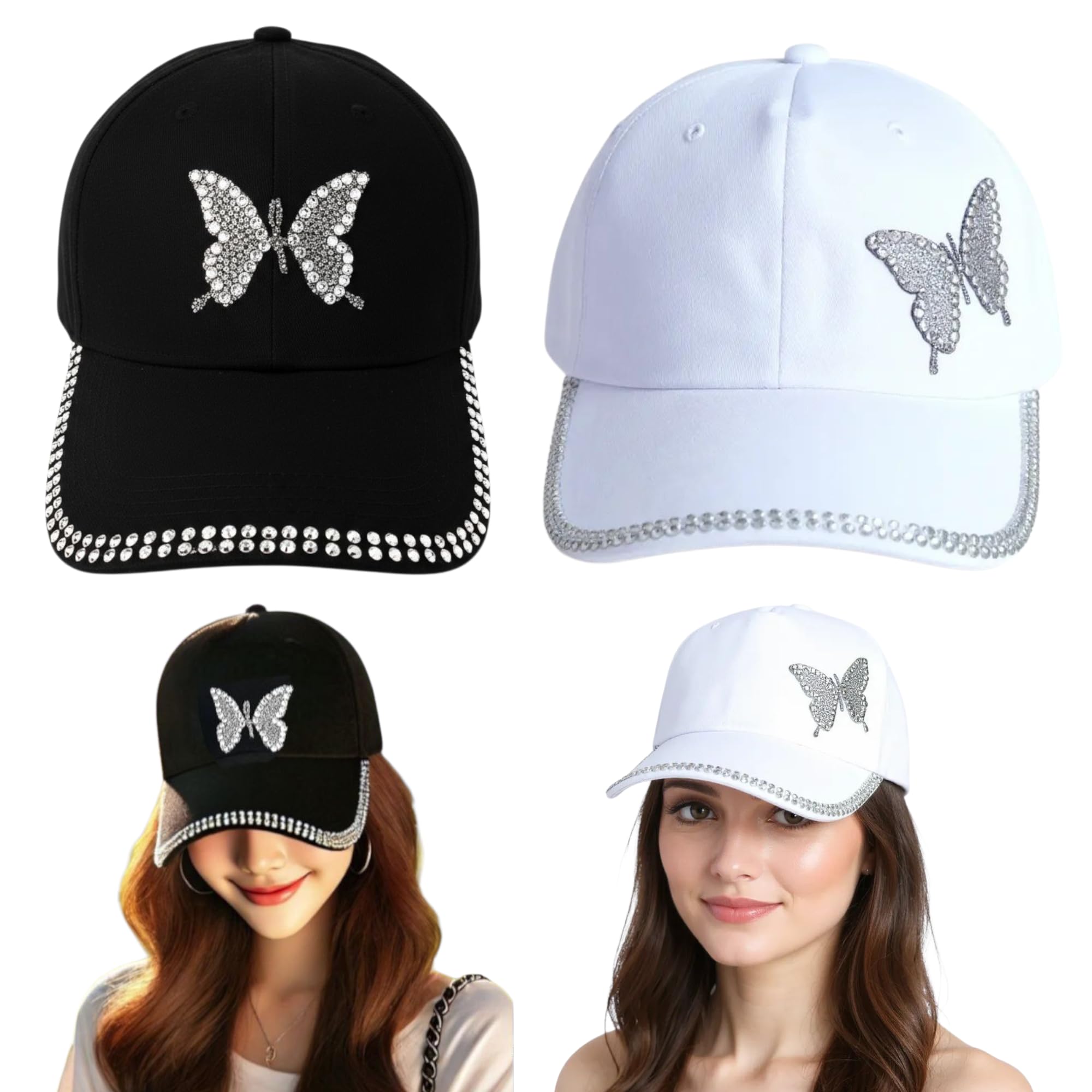 Trubliz WomenS Cap Combo  Branded, Adjustable, And Stylish Cap For Summer Sports, Gym, Cricket  Cotton Blend  Free Size  Pa
