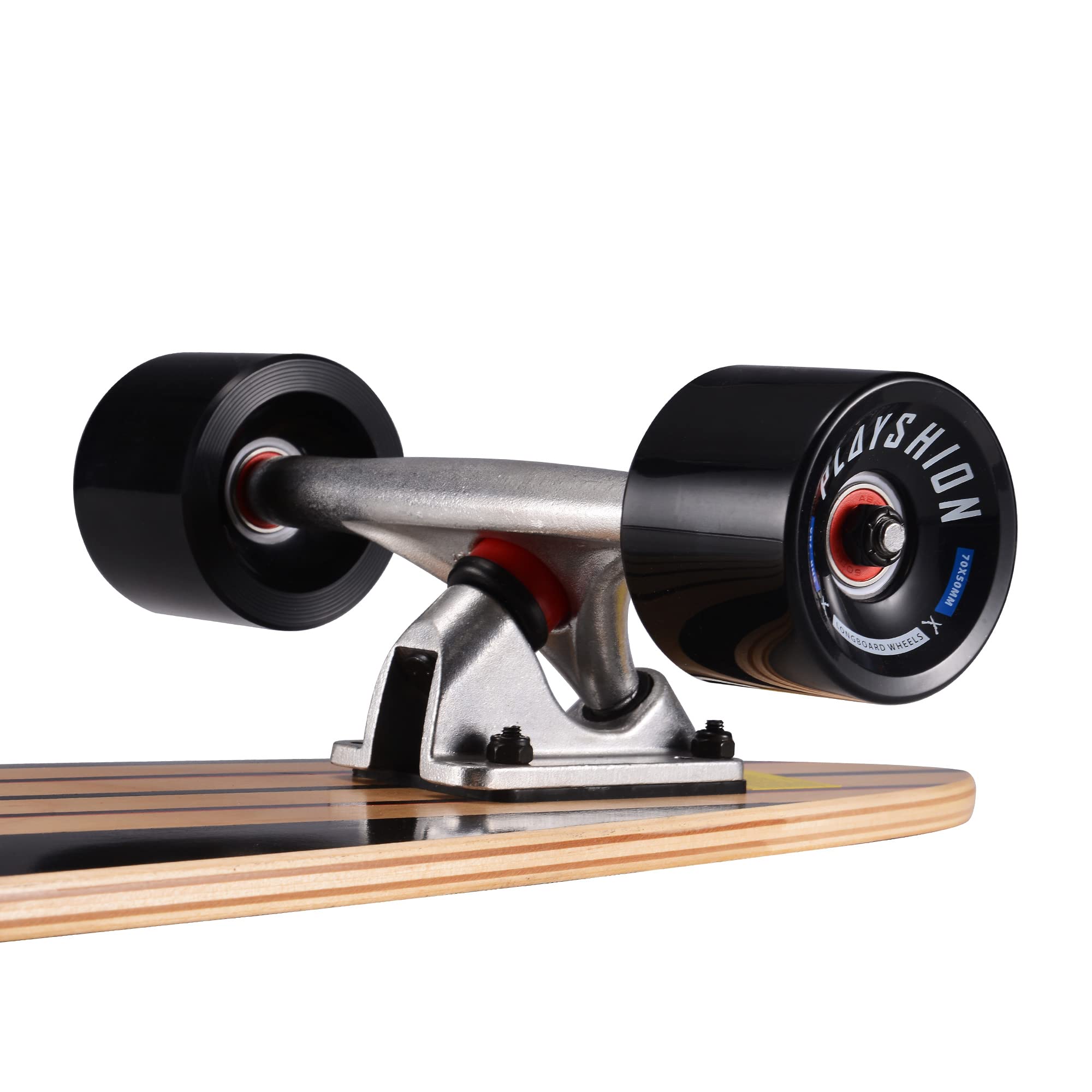 Playshion 39 Inch Drop Through Freestyle Longboard Skateboard Cruiser Coconut Tree