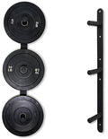 Fitvids Weight Plate Storage Rack, Weight Plate Holder Wall Mounted Bumper Plate Storage For Home Gym, Fit 2'' Olympic Plates, 3