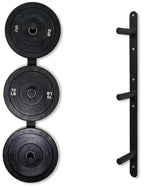 Fitvids Weight Plate Storage Rack, Weight Plate Holder Wall Mounted Bumper Plate Storage For Home Gym, Fit 2'' Olympic Plates, 3