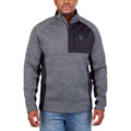 Spyder Men's Half Zip Sweater Gait Knit Pullover Jacket (as1, Alpha, l, Regular, Regular, Gray)