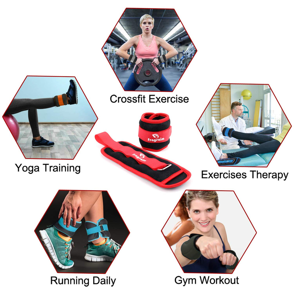 Ankle Weights For Women, Men And Kids - 0.5 Lb X 2 Strength Training Wrist/Leg/Arm Weight With Adjustable Strap For Jogging, Gym