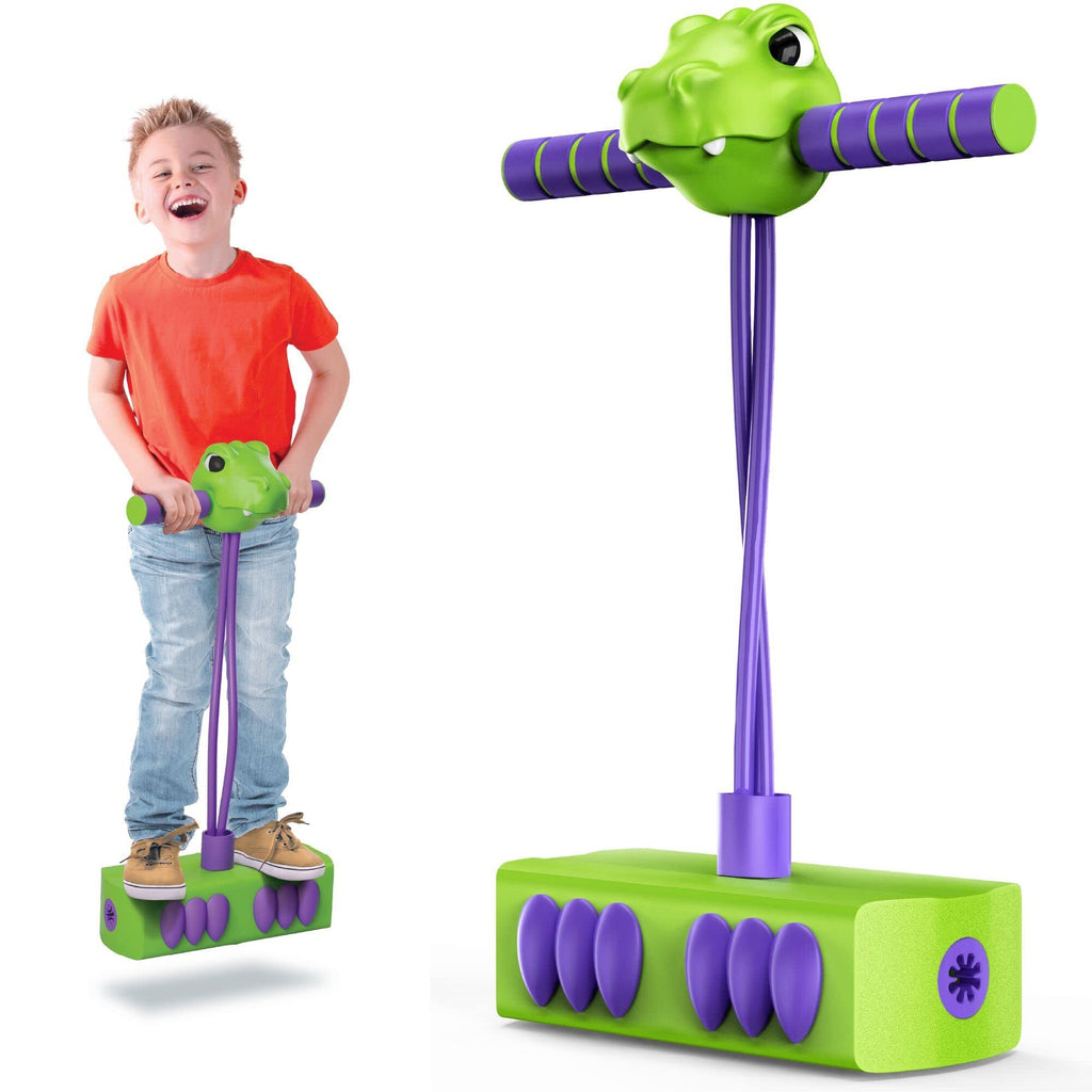 Mindsprout Pogo Saurus | Foam Pogo Jumper For Kids 3, 4, 5, 6, 7, Years Old, Dinosaur Toys, Birthday For Boys Or Girls Up To 250