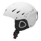 Stomp Ski & Snowboarding Snow Sports Helmet With Build-In Pocket In Ear Pads For Wireless Drop-In Headphone (Matte White, X-Larg