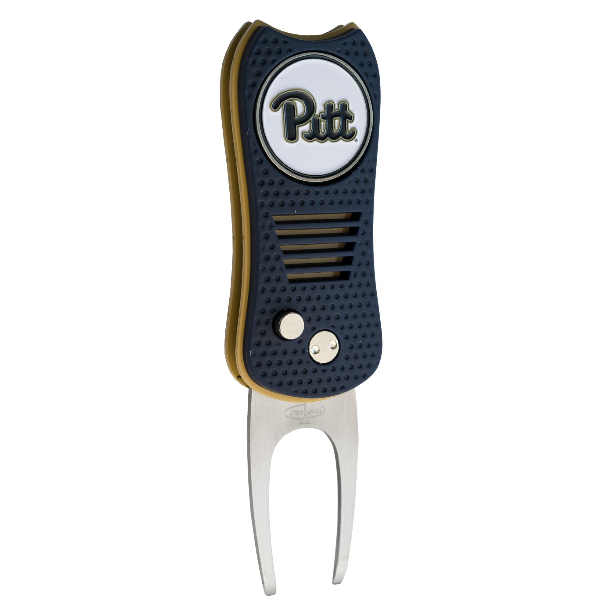 Team Golf Ncaa Pittsburgh Panthers Retractable Divot Tool With Double-Sided Magnetic Ball Marker, Features Patented Single Prong