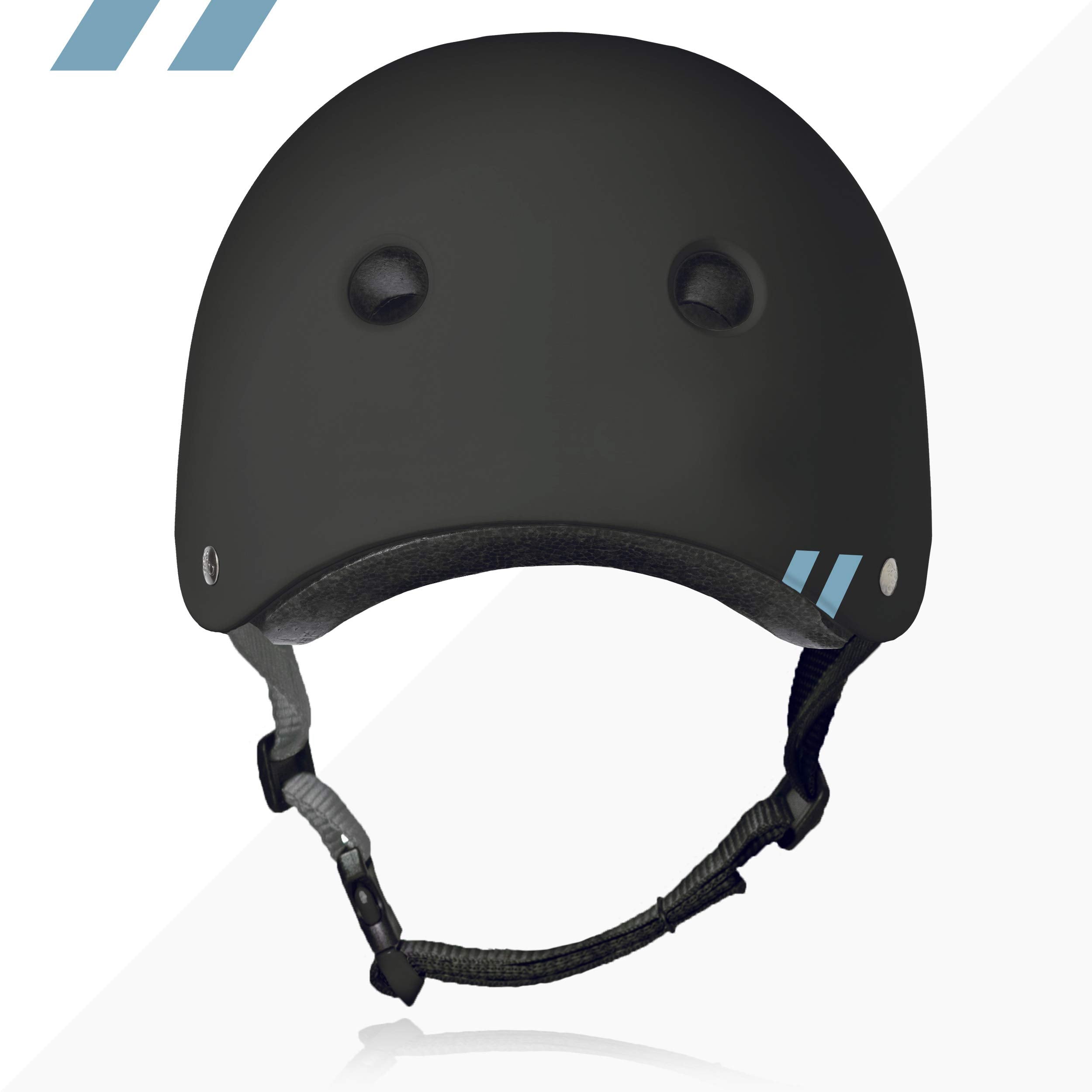 80Six Dual Certified Kids Bike, Scooter, And Skateboard Helmet, Black Matte, Junior - Ages 5+