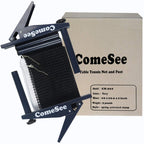 Comesee Professional Ping Pong Net Clip On Easy, Table Tennis Net And Post Set With Spring Activated Clamp, Thick Base Grip, Pre