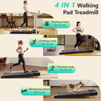 Walking Pad With Incline, Portable Treadmill For Home, 4 In 1 Walking Pad Incline With Remote Control 265Lb Capacity, 2.5Hp Comp