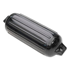 Taylor Made Super Gard Boat Fender, Black Onyx (5.5'' X 20'') Double-Molded Ends, Ribbed Technology To Minimize Roll, Rubber Foo