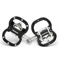THINVIK Clipless Pedals for SPD, Dual Sided Combo Bike Pedals for Shimano SPD System & Flat Platform, Sealed Bearings Bicycle Pe