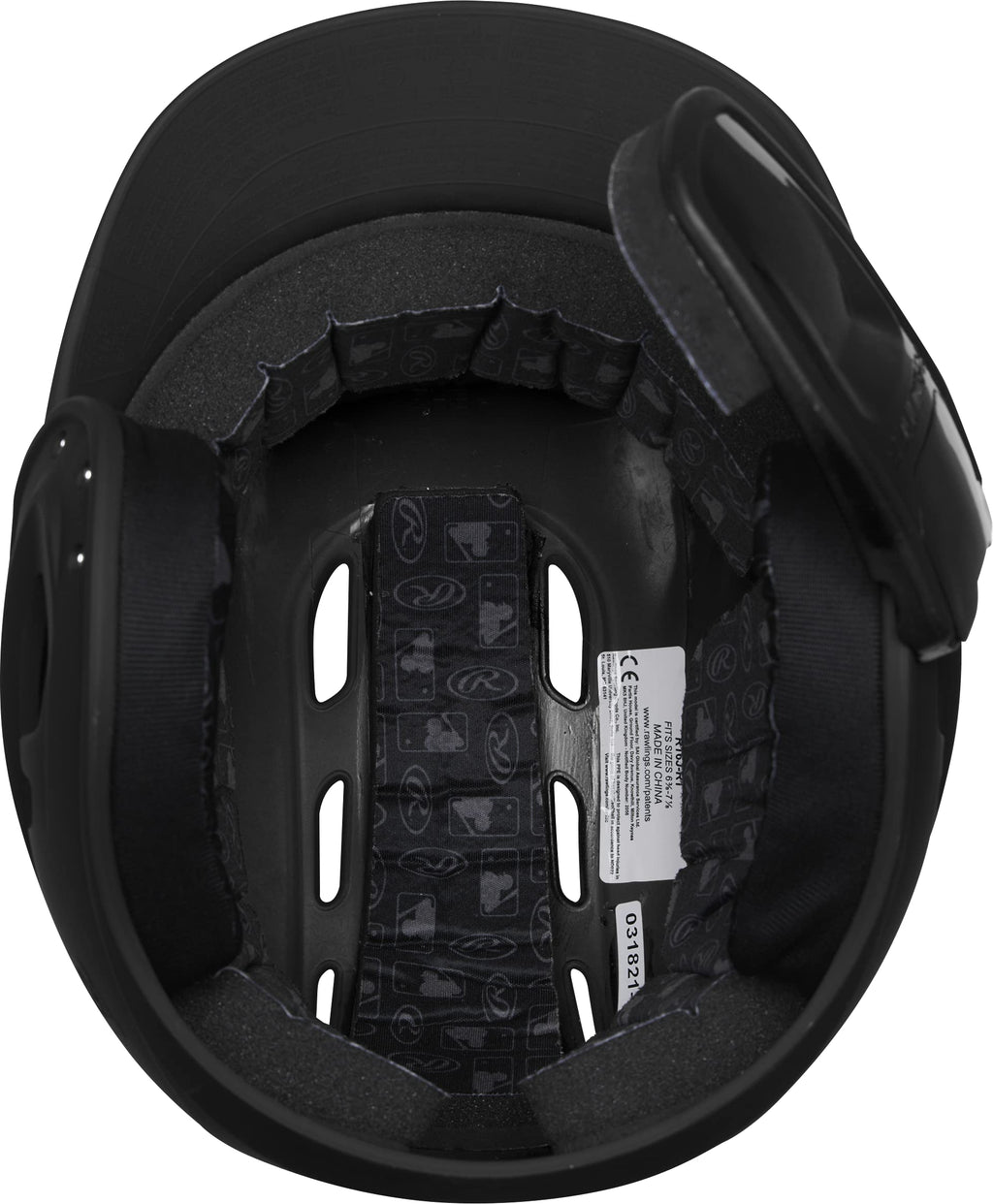 Rawlings  R16 Reversible Ext  Matte Batting Helmet  Reversible Face Guard  Junior  Matte Black