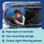 Weatherpod 1-Person Pop-Up Pod With Tinted Panels - Pop-Up Weather Pod, Protection From Cold, Wind And Rain With Added Privacy -