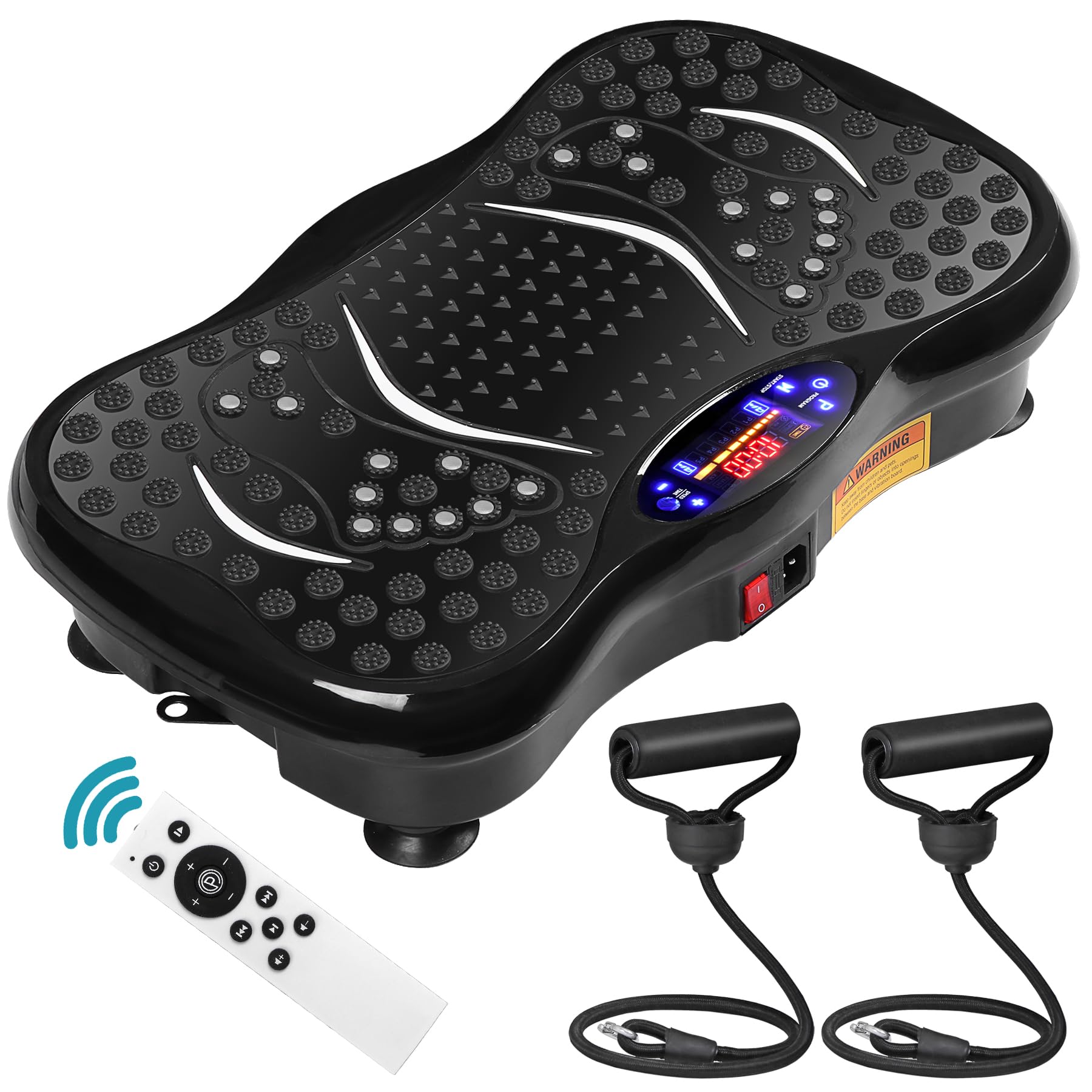 Vibration Plate Exercise Machine, Shaking Whole Body Workout Vibration Platform Lymphatic Drainage, Power Waver Vibrate Stand Ma
