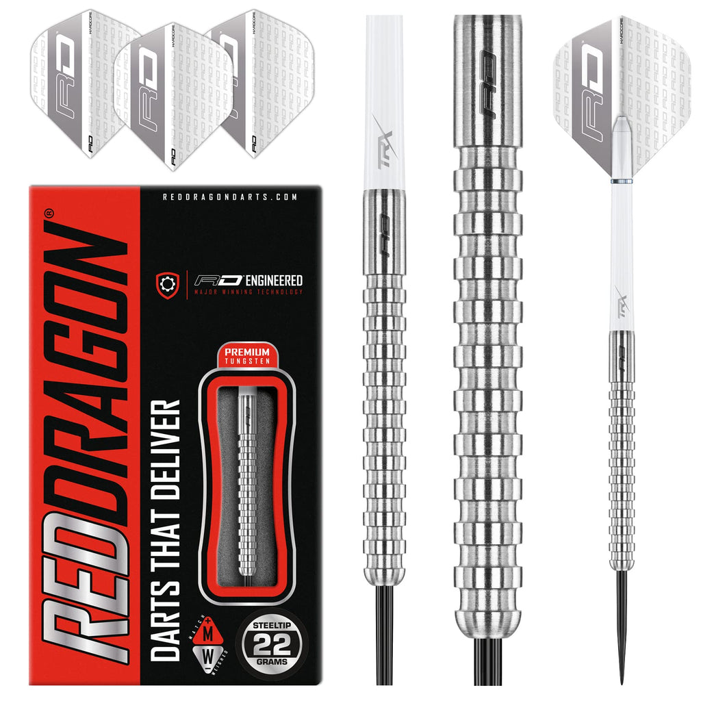 Red Dragon Javelin: 22G - Tungsten Darts Set With Flights And Stems
